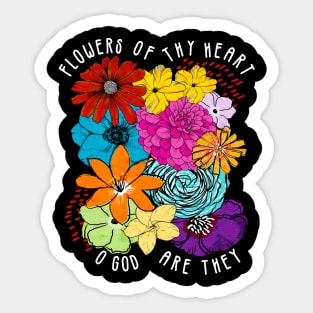 Flowers of Thy Heart Godspell Inspired Sticker